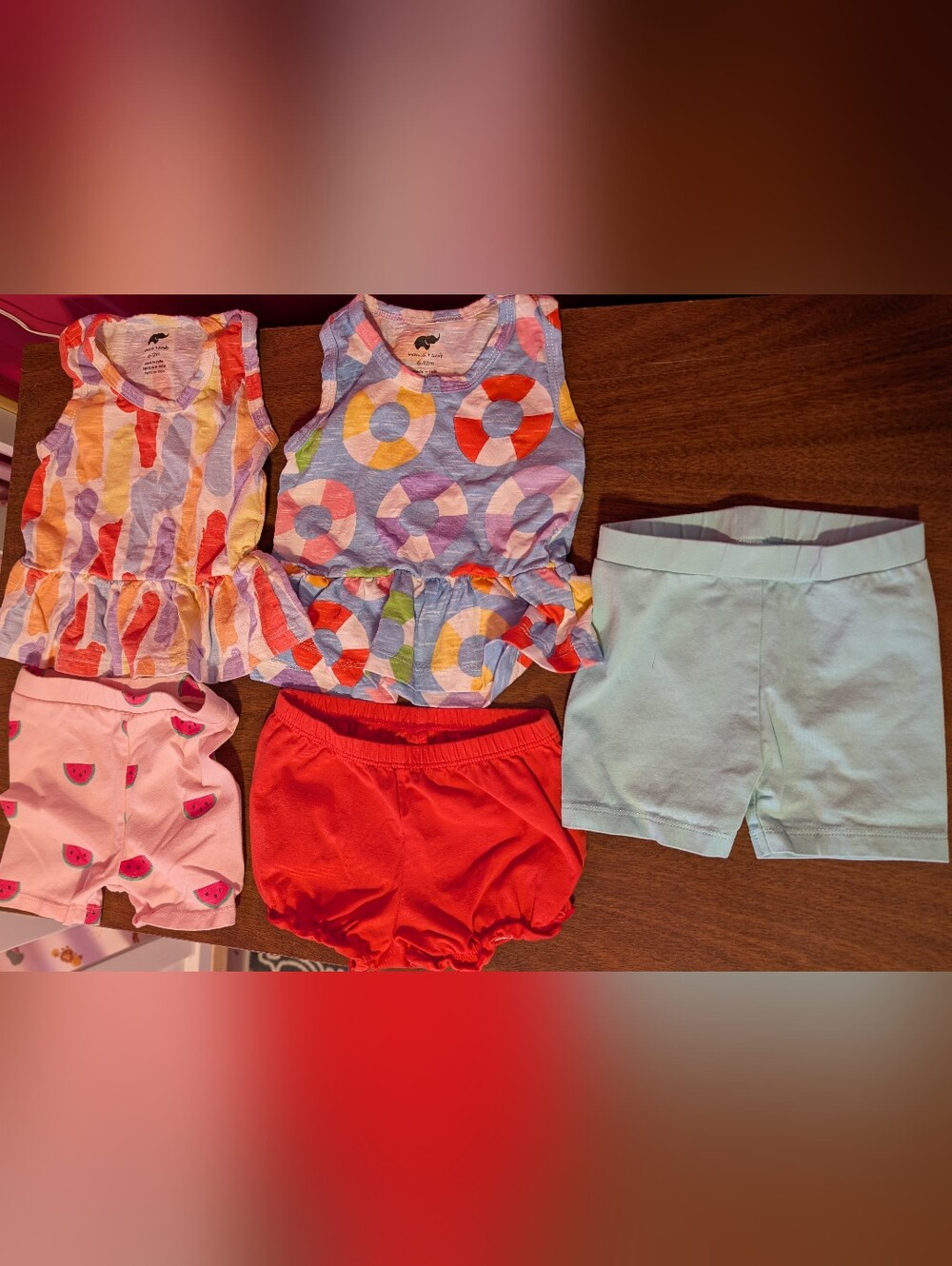 Monica And Andy Toddler Girls Mix & Match Tank Tops and Shorts Set